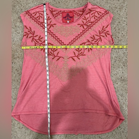 Johnny Was Embroidered Pink Top - Picture 6 of 6